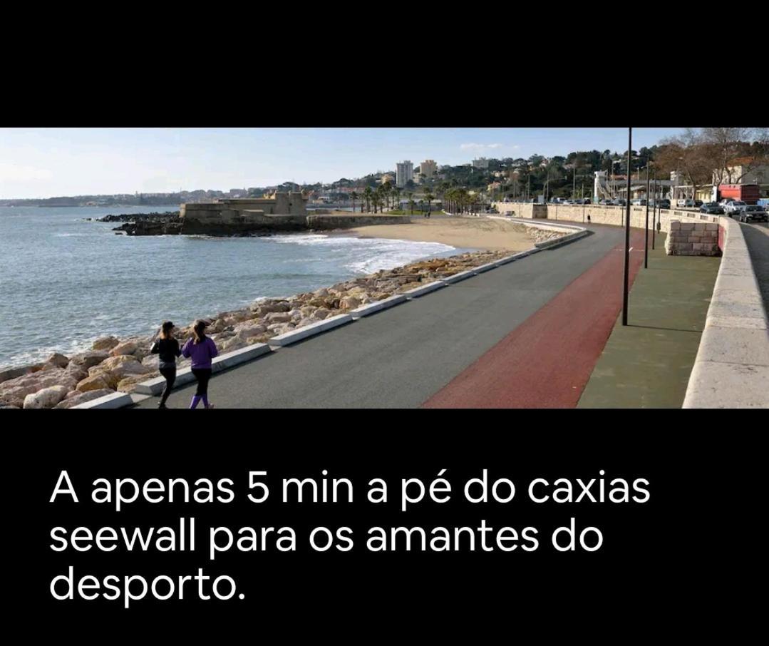 T1 Sea & Pool Apartment Caxias Bagian luar foto